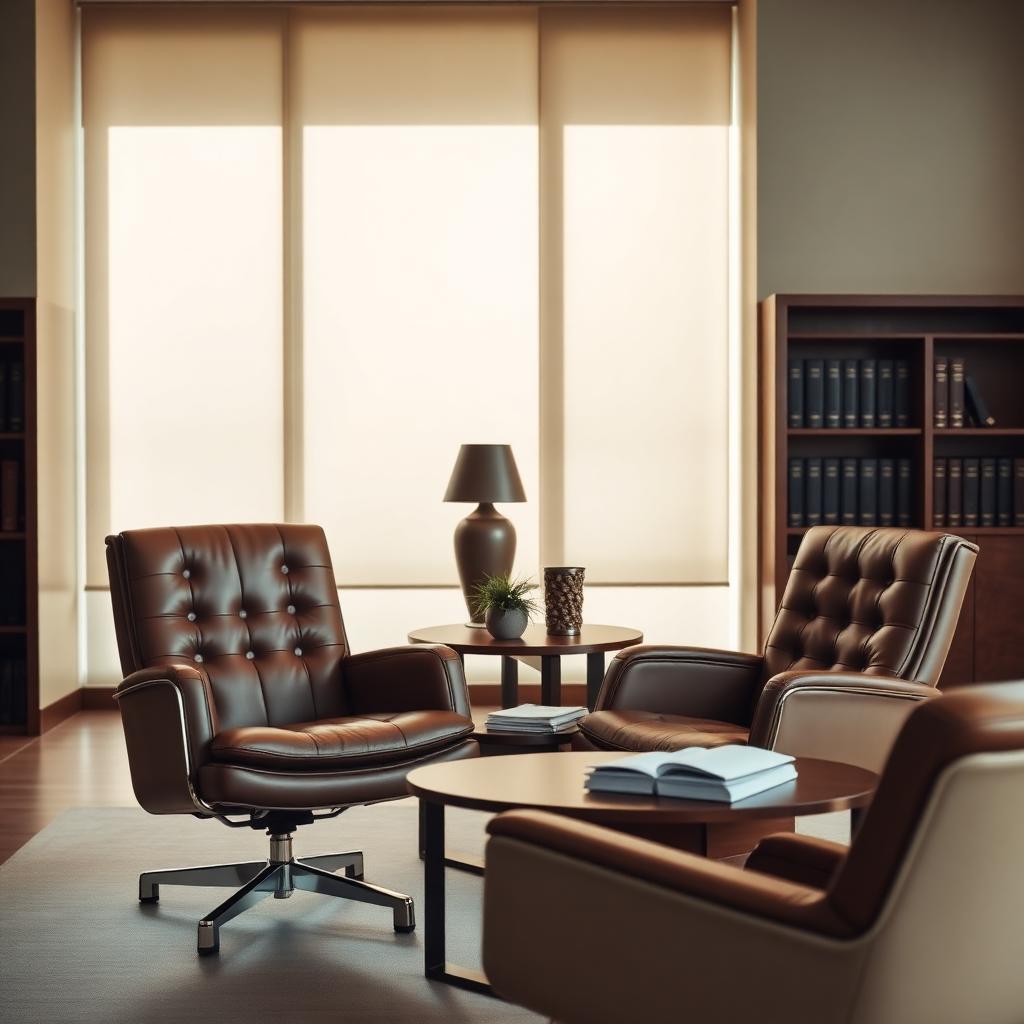 Sophisticated legal office interior